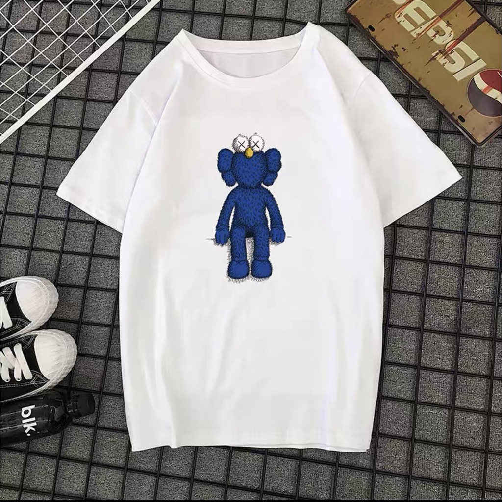 Áo thun, tay tỡ, Unisex Hàn quốc in hình cute dễ thương