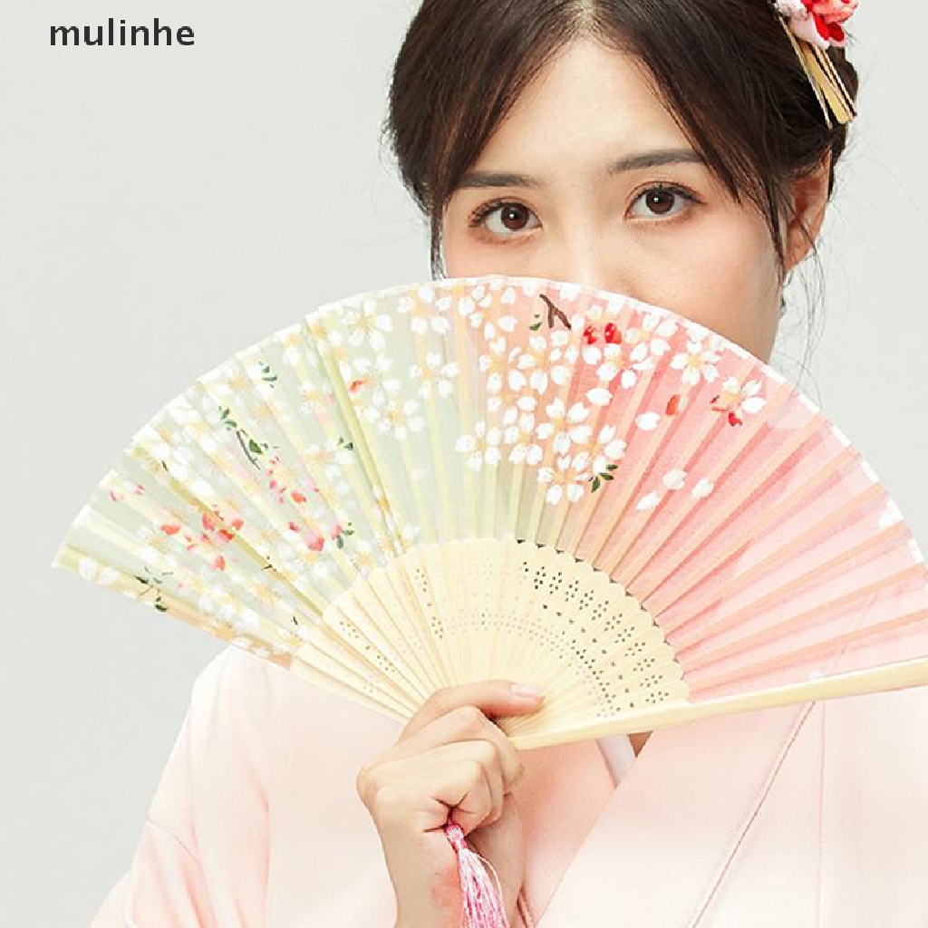 Quạt Xếp Cầm Tay mulinhe 1XFan Phong Cách Trung Hoa Nhật Bản Dùng Làm Quà Tặng Đám Cưới