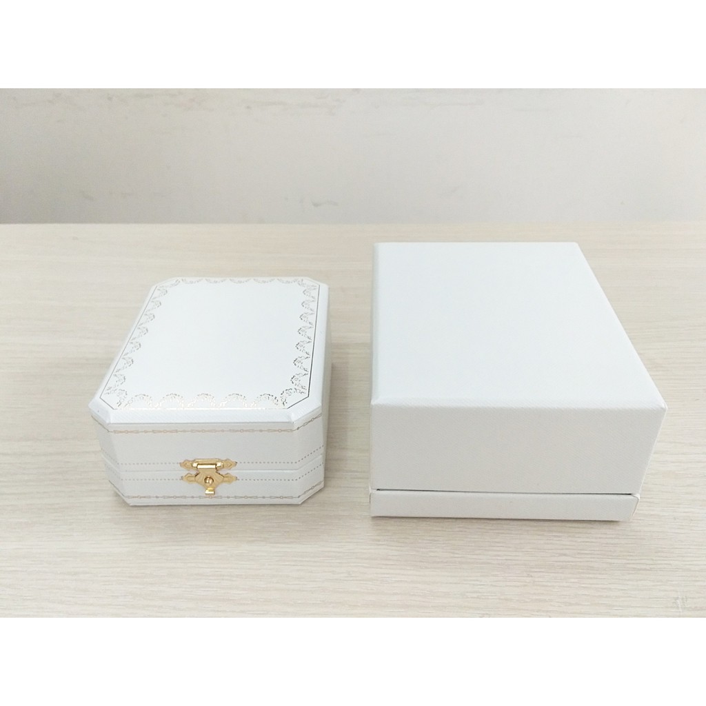 (Jewelry box) HỘP ĐỰNG NHẪN CƯỚI,NHẪN ĐÔI,BÔNG TAI CHO NỮ,HỘP QUÀ TẶNG TRANG SỨC ĐỰNG NHẪN CAO CẤP (H30-KHÔNG ĐÈN)