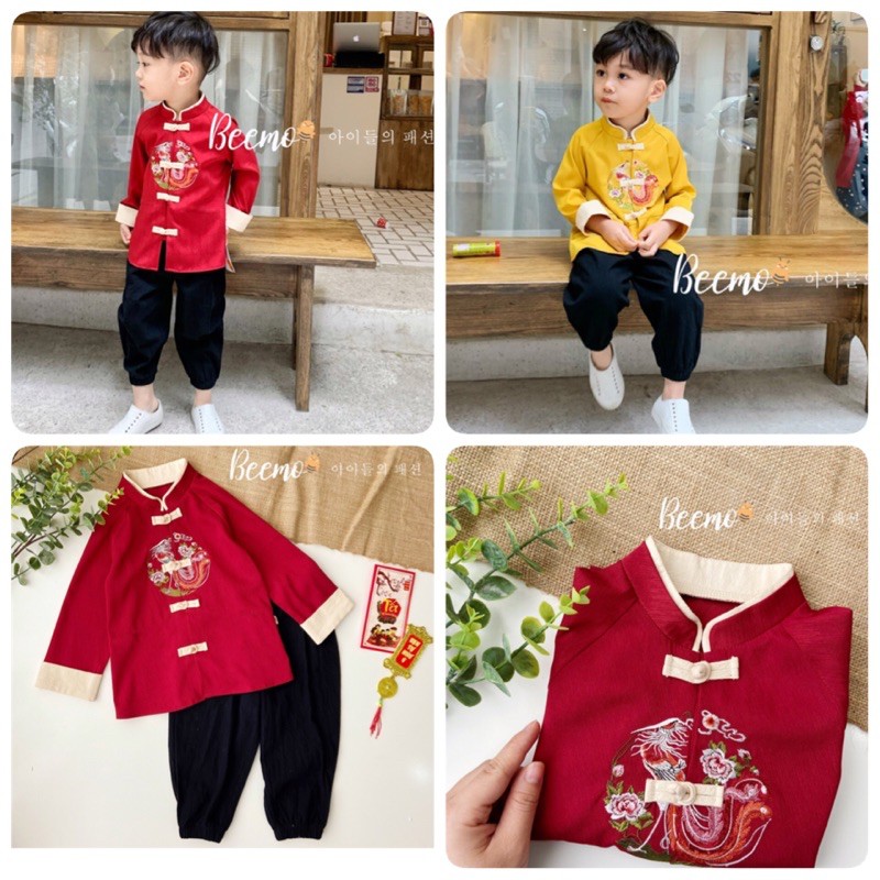 Set bộ ngực thêu hoạ tiết