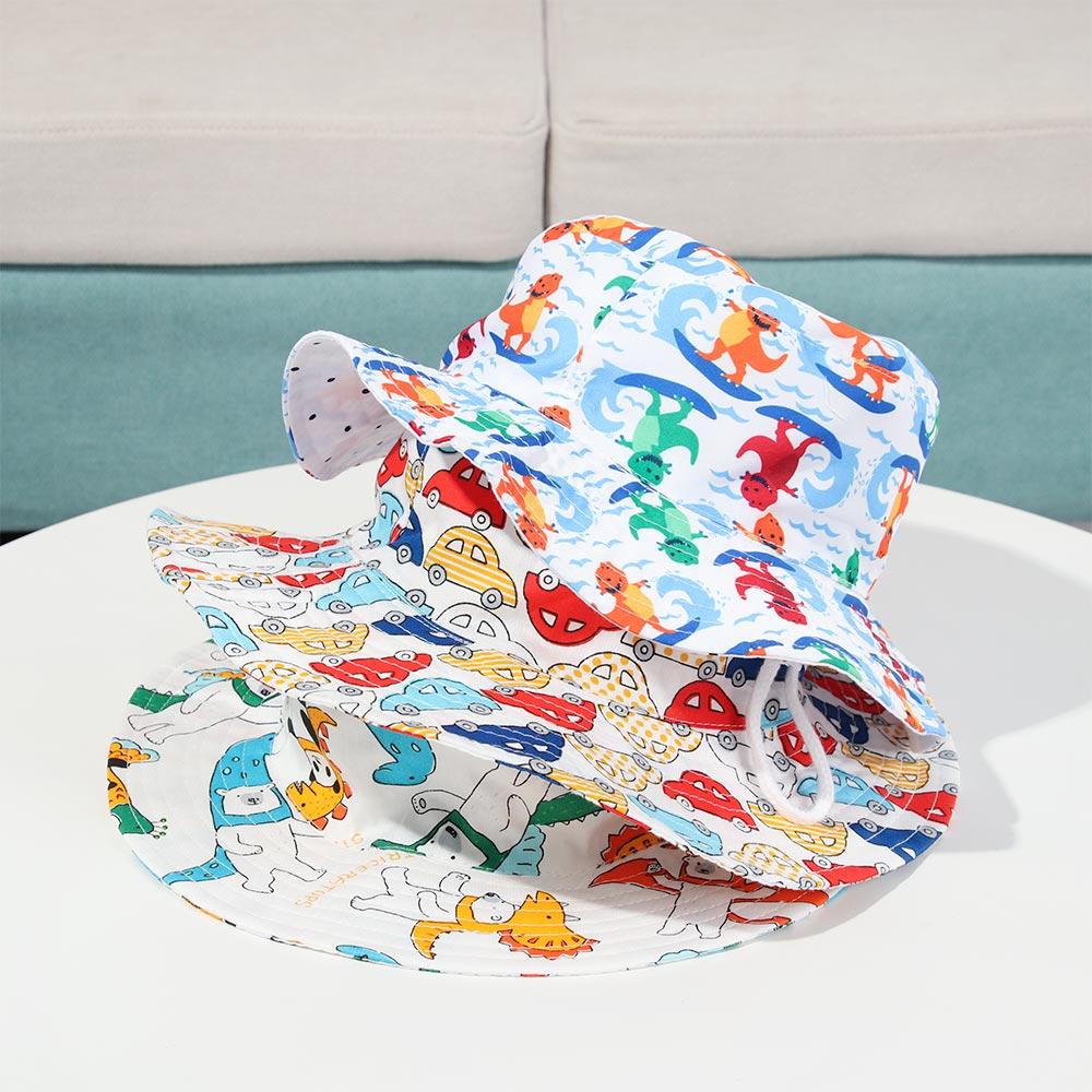 Nón Tai Bèo Che Nắng Thoáng Khí Họa Tiết Hoạt Hình Dễ Thương Cho Bé