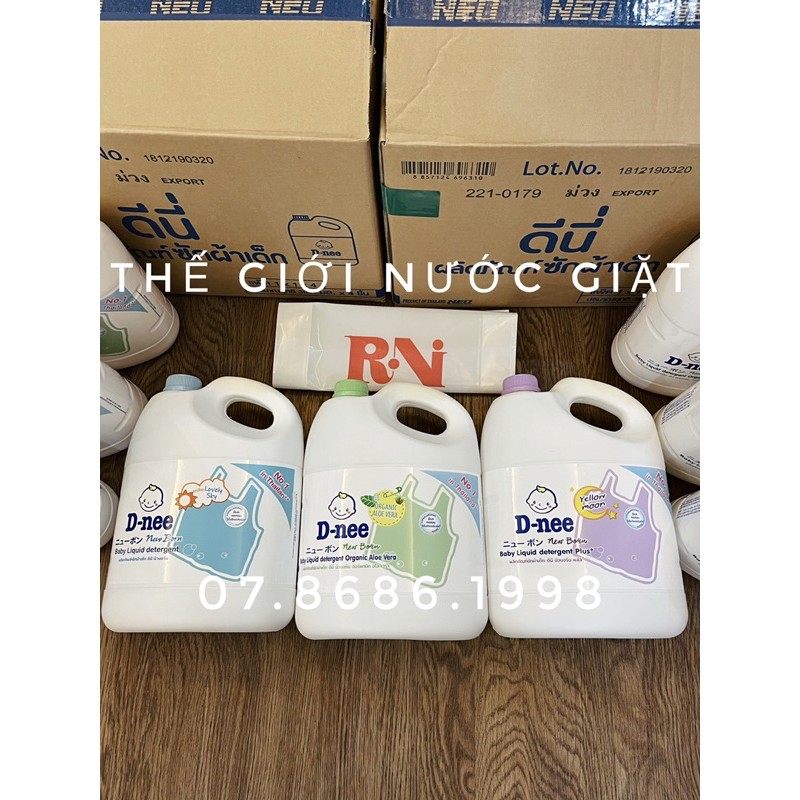 Nước giặt Dnee Thái Lan chai 3000ml [Hàng chuẩn auth]