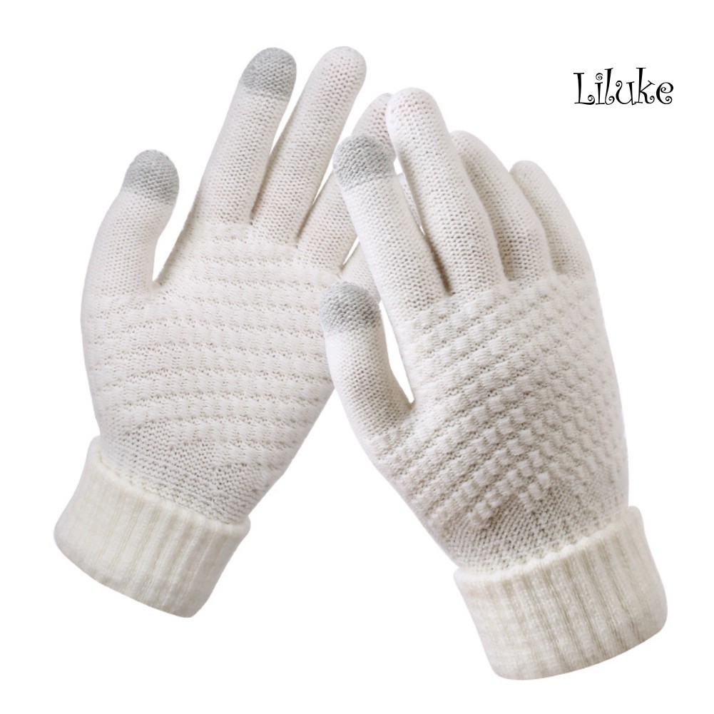 Găng Tay Dệt Kim Mềm Mại Ấm Áp Có Thể Dùng Màn Hình Cảm Ứng
