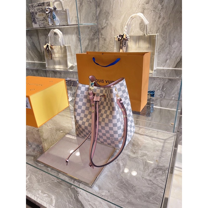 Túi tote, Túi xách nữ caro da thật thời trang cao cấp LV Louis Vuitton