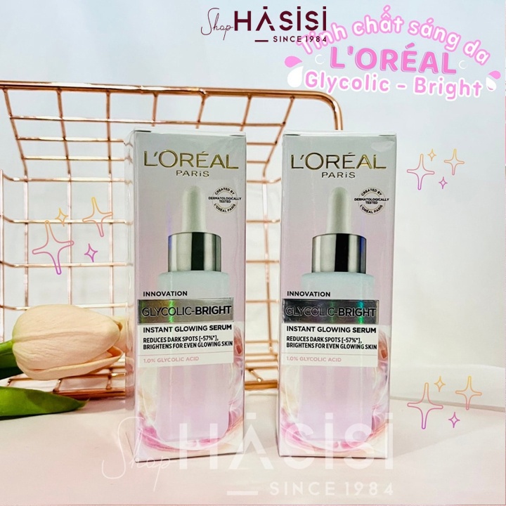 Dưỡng Chất Sáng Da L'OREAL - Glycolic-Bright Instant Glowing Serum 30ml