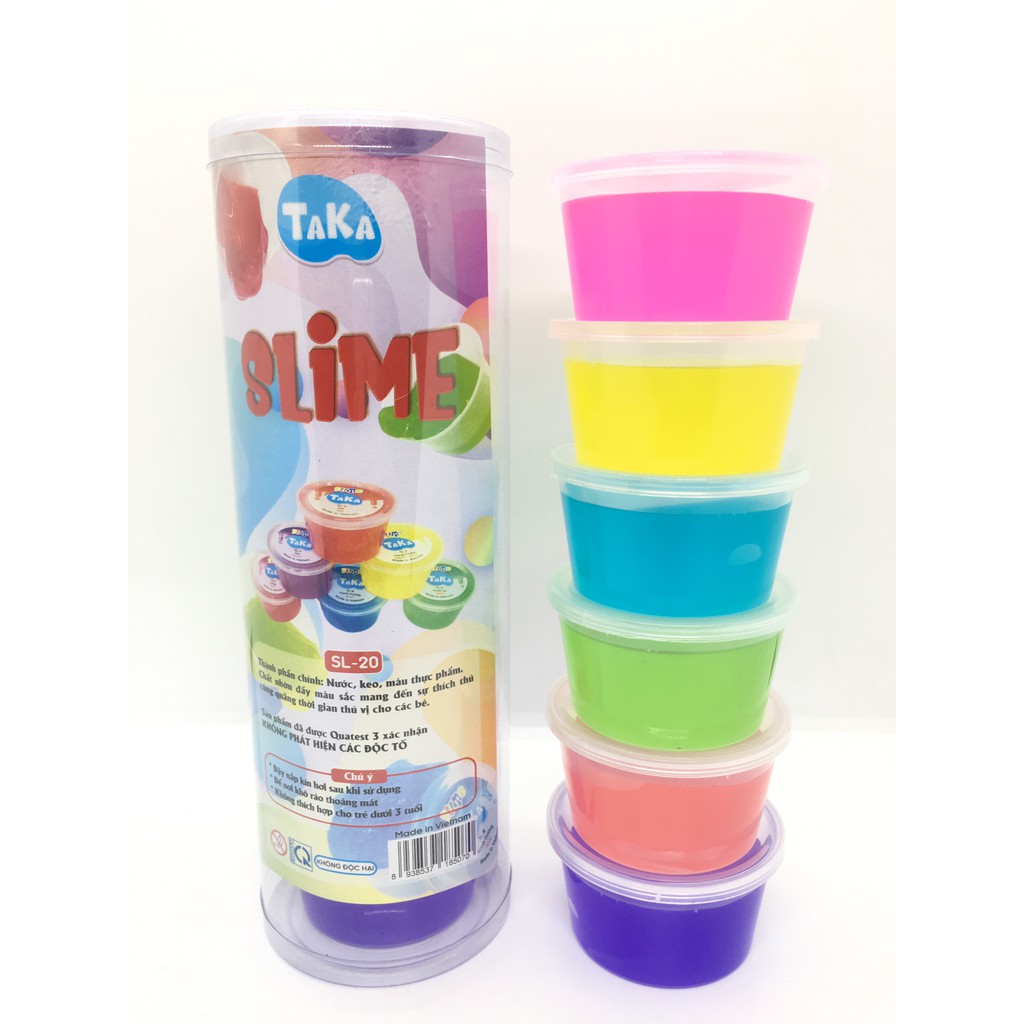 Slime Taka set 6 hũ, hàng VN có kiểm định an toàn