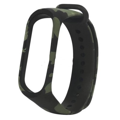 Dây Đeo Silicon Họa Tiết Rằn Ri Cho Đồng Hồ Thông Minh for Xiaomi Mi Band 3