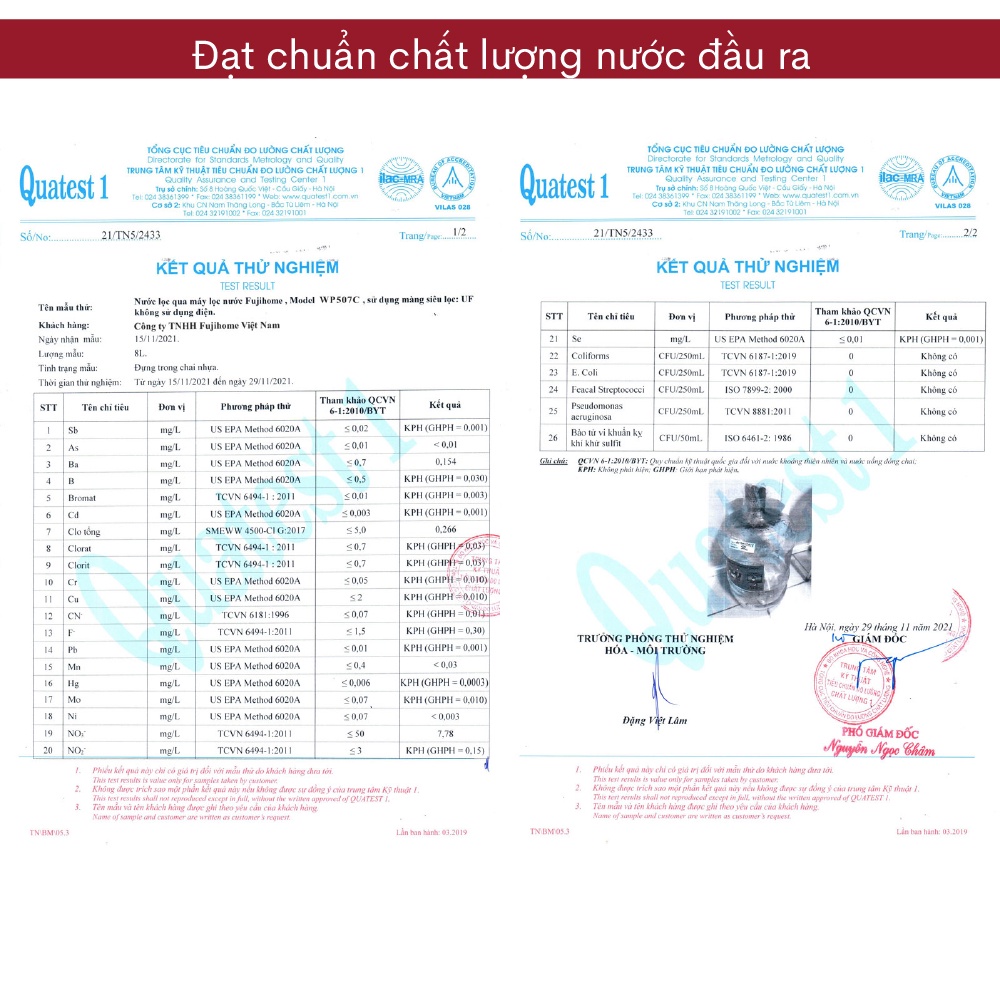 Máy lọc nước nóng lạnh 4 cấp Nhật Bản Nhập Khẩu Fujihome