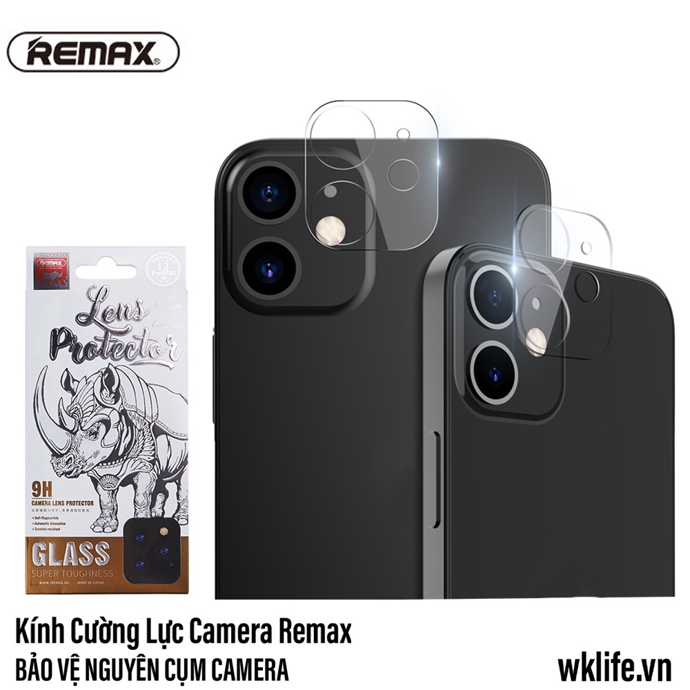 Cường Lực Camera Remax Bảo Vệ Toàn Bộ Cụm Camera cho 11 / 12 / 13 Mini / 13 Pro Max