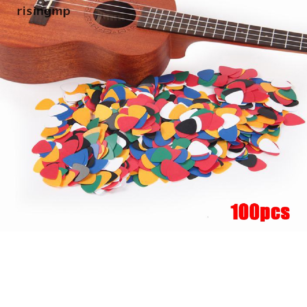Set 100 Miếng Gảy Đàn Guitar / Ukulele / Bass Bằng ABS ♨Trên đó