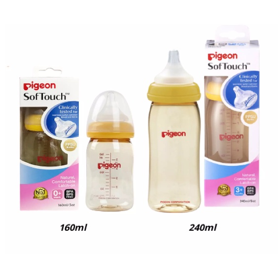 💖💖Bình Sữa Pigeon Cổ Rộng Cao Cấp 160ml/240ml 🌻HÀNG NHẬP KHẨU 🌻
