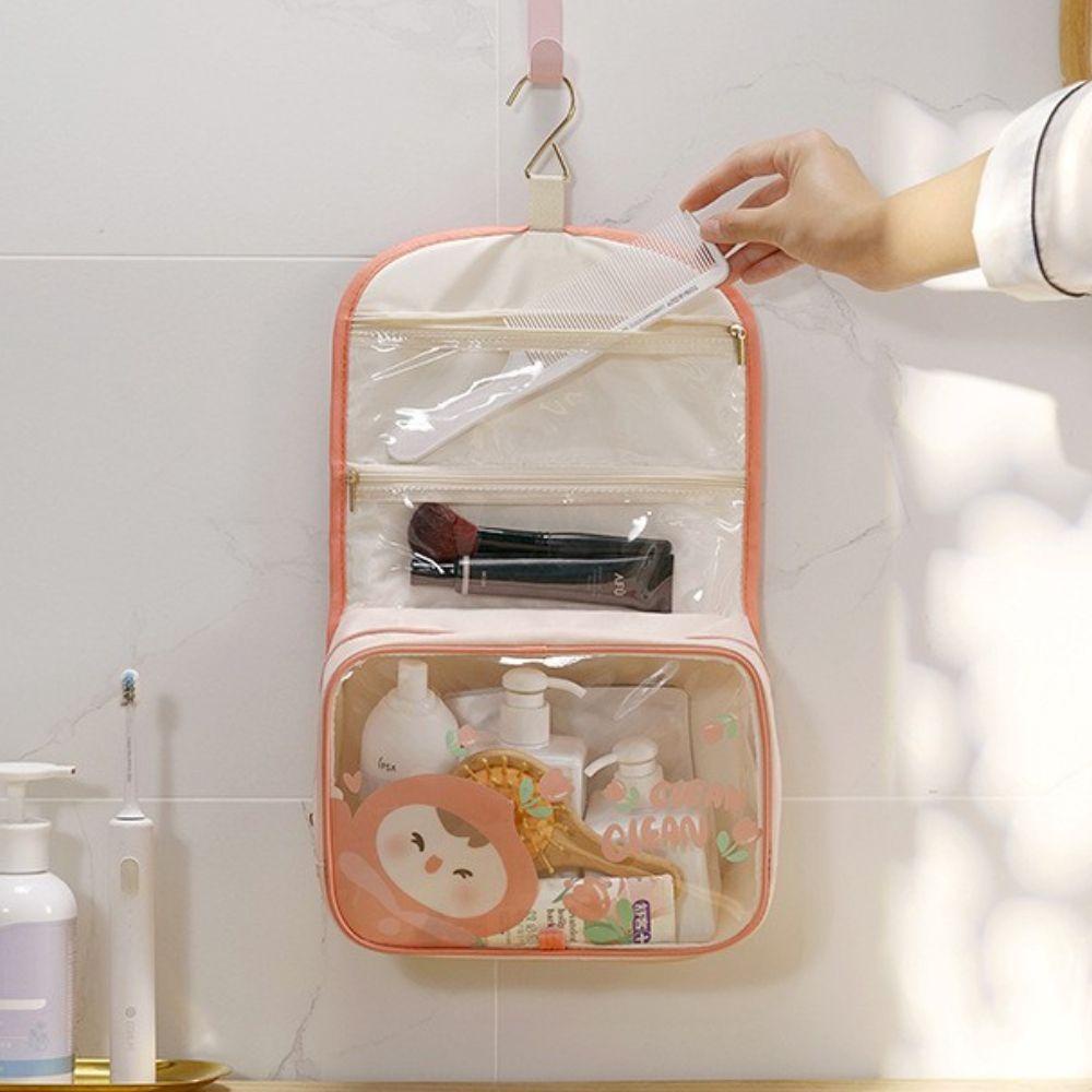 SOMEDAYZL Túi Đựng Đồ Trang Điểm Chống Thấm Nước Sức Chứa Lớn Họa Tiết Hoạt Hình