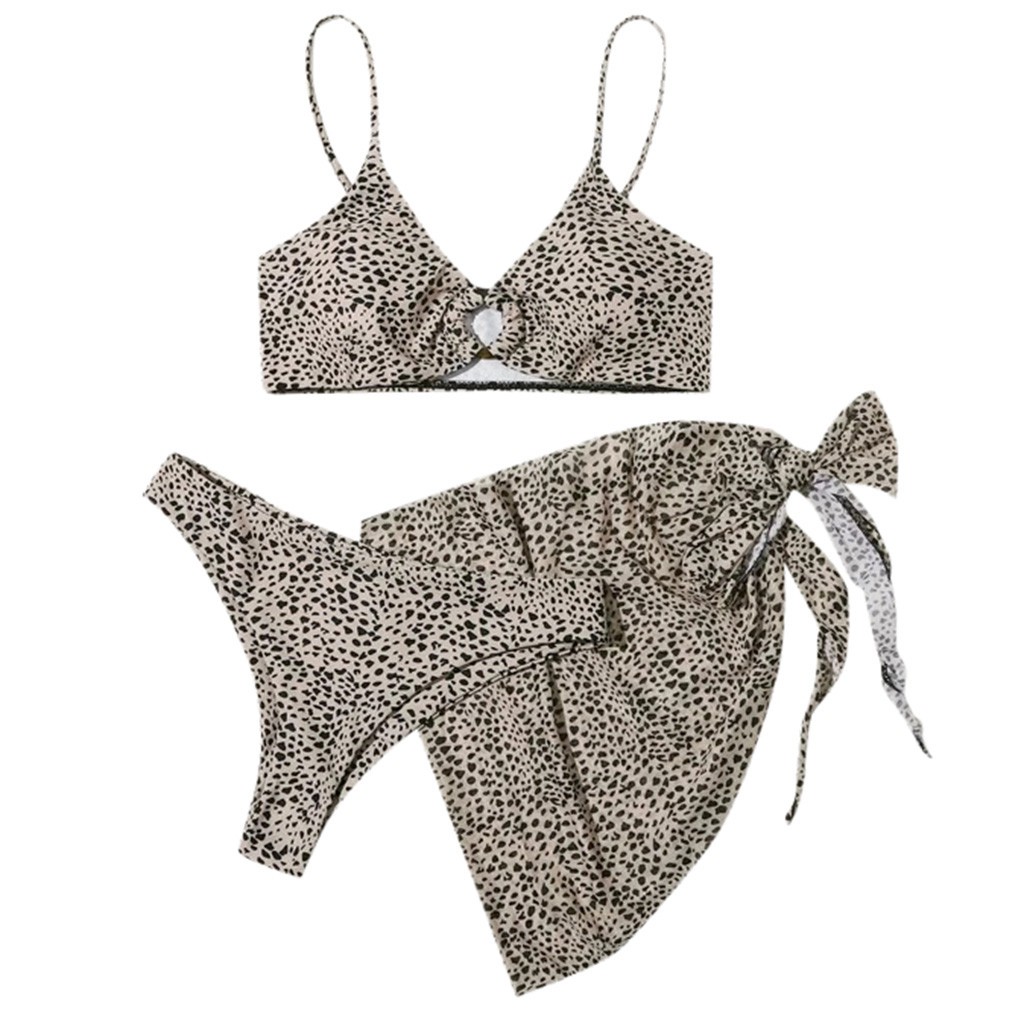 Bộ Bikini Cột Dây + Khăn Quấn Xẻ Cao Quyến Rũ Cho Nữ | BigBuy360 - bigbuy360.vn