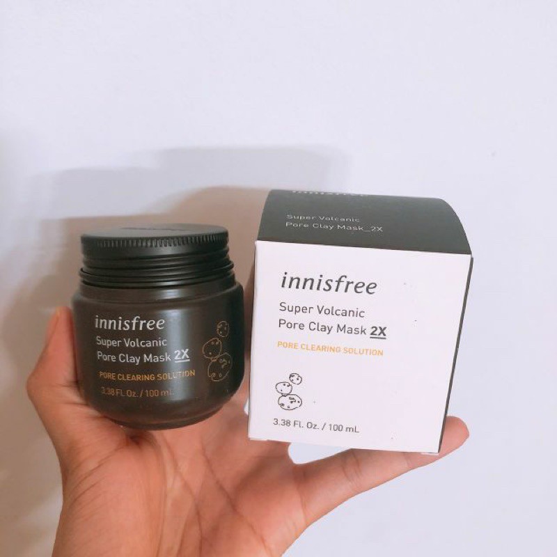 Mặt Nạ Đất Sét Innisfree Super Volcanic Pore Clay Mask 2X (100ml)