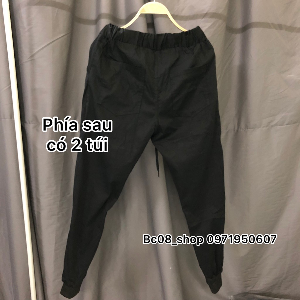 Quần jogger túi hộp dáng ôm co giãn full size