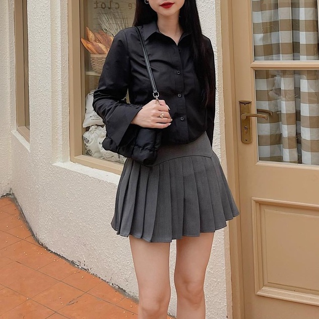 25 STUDIO Chân váy tennis nữ xếp li cạp cao dáng xòe Aki Skirt