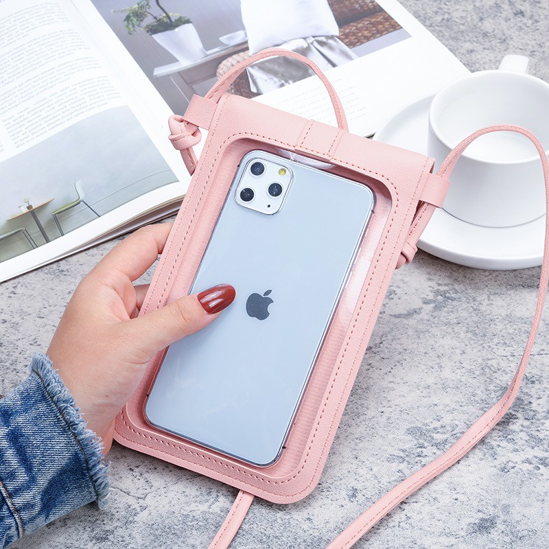 Túi Xách Da Mềm Có Thể Chạm Màn Hình Cảm Ứng Thời Trang Cho Nữ