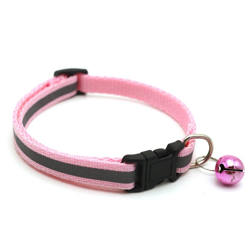  Pet Cat Dog Collar Reflective Anti-Lost Collar Cute Cat Car Accident Prevention Collar Teddy/French Bulldog Small Dog Collar Cat collar dog bell traction rope automatic telescopic traction rope