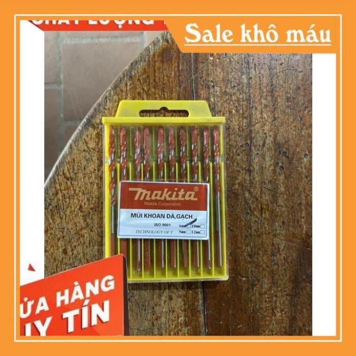 [Hàng Chính Hãng] Mũi khoan đa năng đủ size 6, 8,10,12 makita => khoan sắt, bê tông, kính, gạch => siêu bền