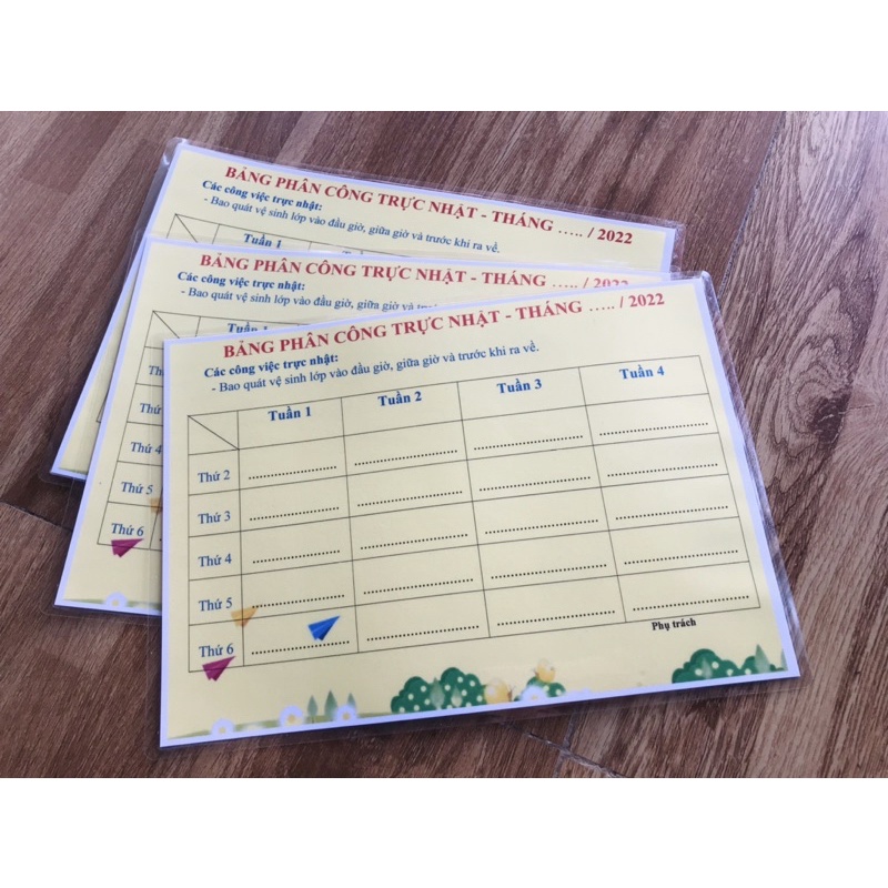 TKB/Bảng vần/Bảng trực nhật