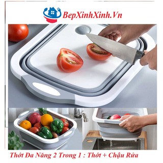 Thớt đa năng 2 trong 1-thớt và chậu rửa , thớt tiện lợi thông minh 2 trong 1 , bepxinhxinh