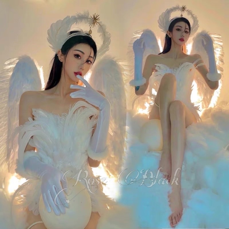 Bờm tóc  2 tầng lolita , cosplay nữ thần trend : “ tôi là thiên  Sứ  “ma  TTI-336