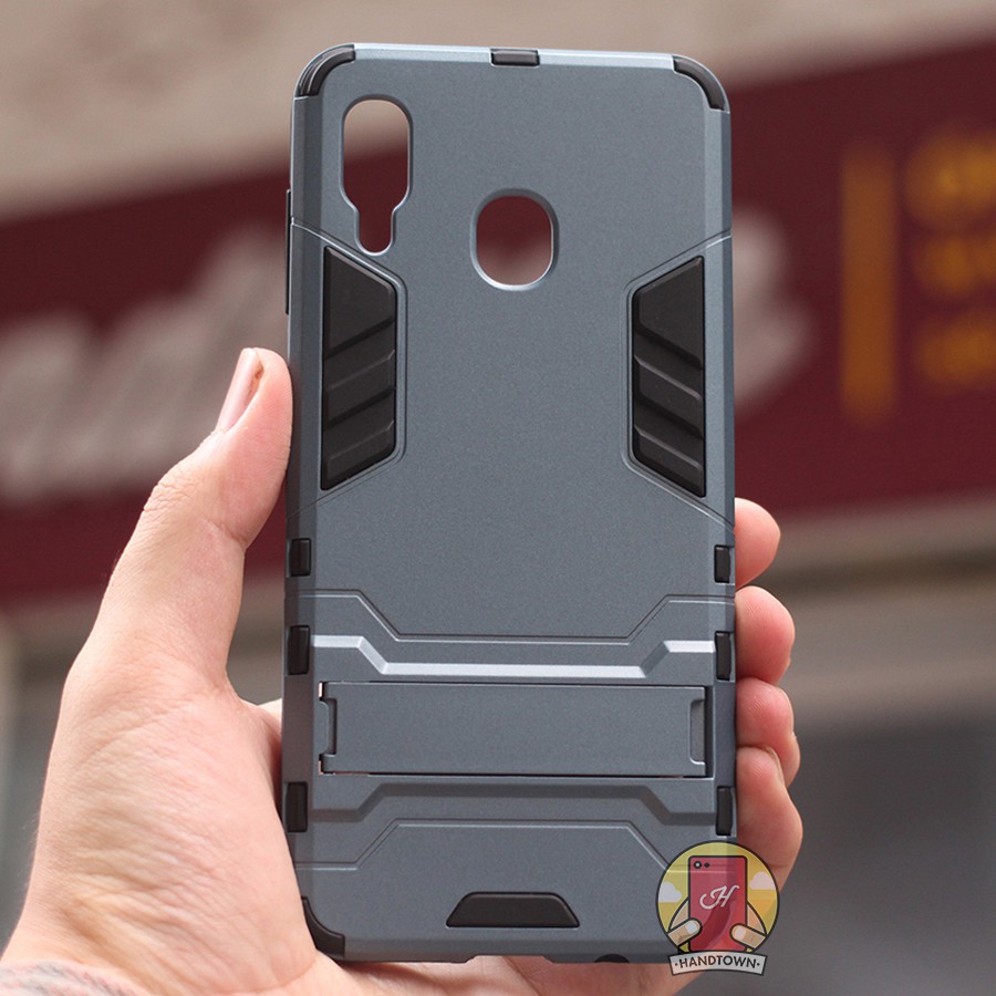 Ốp Lưng Cho Samsung Galaxy M10s iRON - MAN Nhựa PC Cứng Viền Dẻo Chống Sốc