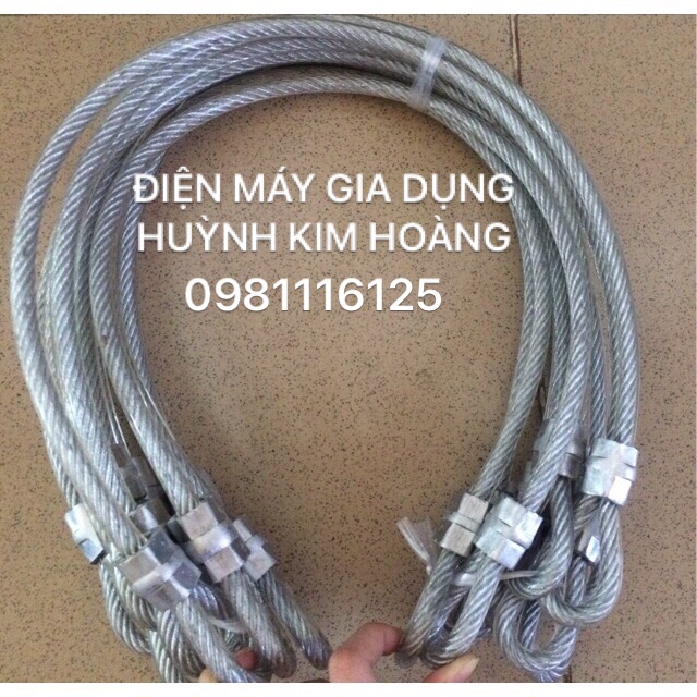 Dây cáp khoá xe chống cắt dài 6T, 8T, 1M ( đường kính 10mm ) có bọc nhựa