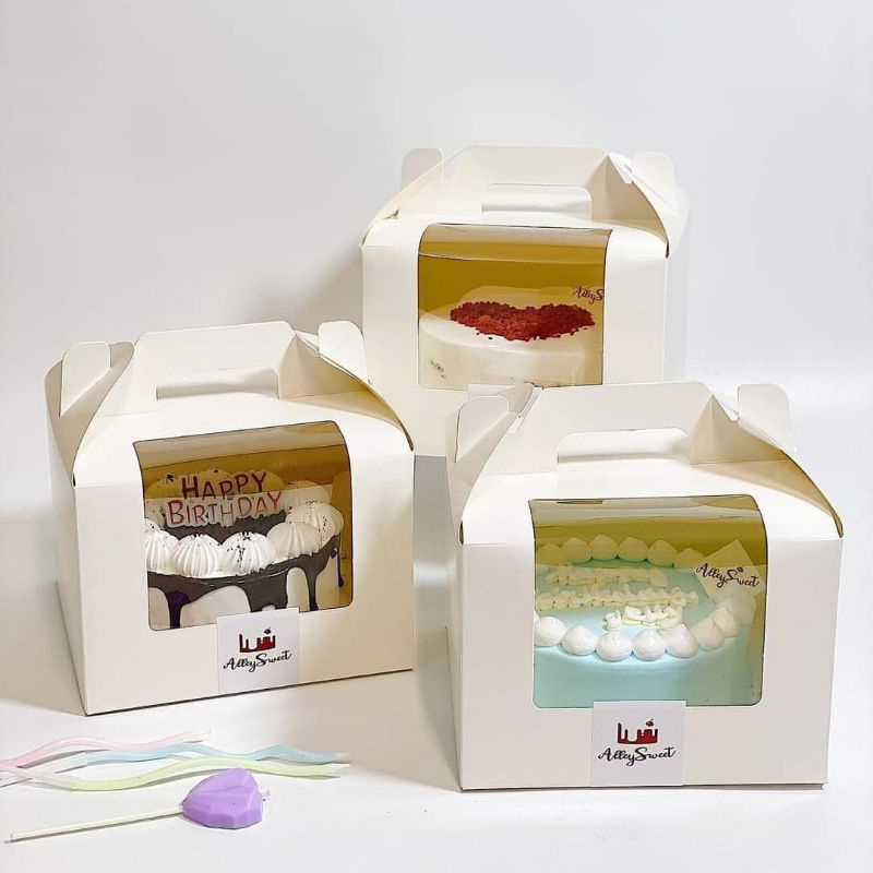 Hộp đựng bánh Bento Mini các size kèm Đế Cứng Trắng
