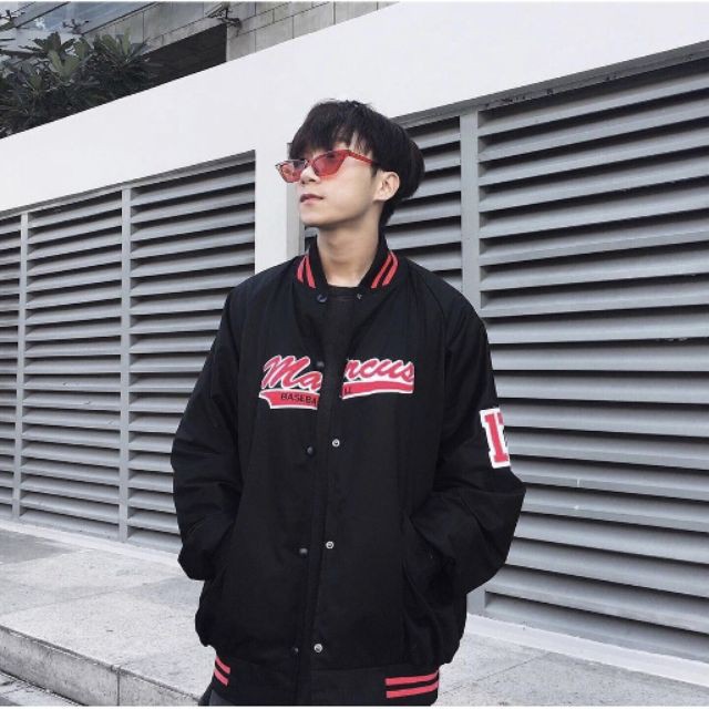 Áo Khoác kiểu dù Bomber unisex form rộng nam nữ 2 lớp MARCUS (Kèm ảnh thật Shop tự chụp)