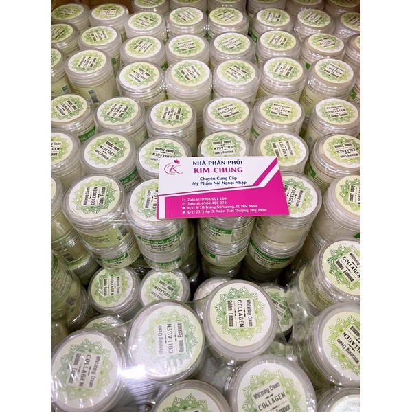 [Mẫu mới] Kích trắng Collagen whitening cream Golden esence 100g