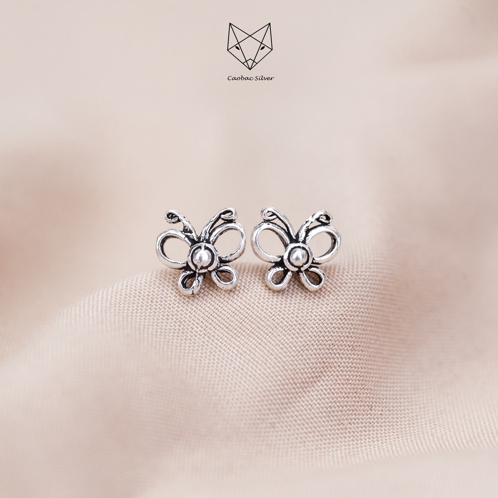 Khuyên Tai Bạc Nữ CaoBac Silver Chất Liệu Bạc Thái Cao Cấp Thiết Kế Hoạ Tiết Con Vật Đáng Yêu  Độc Đáo Mới Lạ