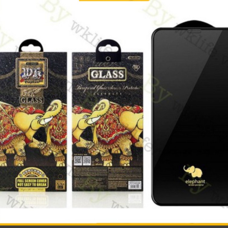 🌟CHÍNH HÃNG🌟DÁN Kính cường lực 9D WK SIÊU XỊN con voi mép Silicon chống VỠ iPHONE X XS XR 11 12 13 14 15 PRO MAX MINI