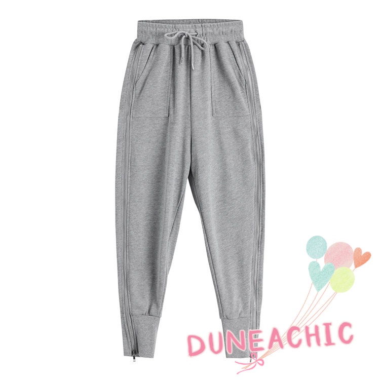 DUNEA Quần Dài Thể Thao Lưng Cao Dáng Rộng Thiết Kế Quyến Rũ Cho Nữ