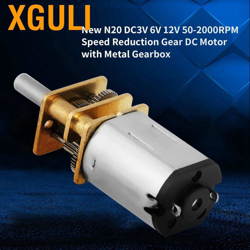 Mô Tơ Giảm Tốc Xguli N20 Dc3v 6v 12v 50-2000rpm