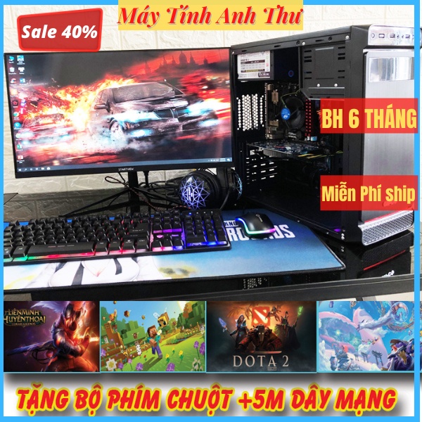 Thùng Máy Tính PC Gaming Chơi Game Online maxsting 8GB, Ổ CỨNG 500GB