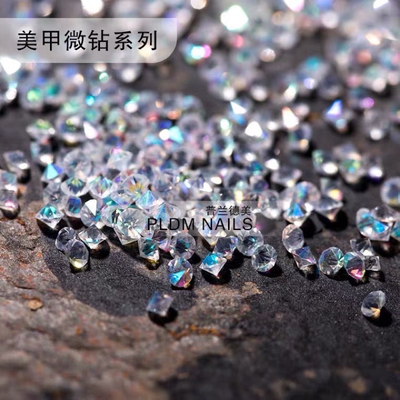 Hũ đá rắc kim cương màu siêu đẹp trang trí móng