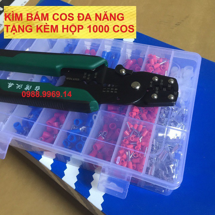 KÌM BẤM COS ĐA NĂNG TẶNG HỘP 1000 COS0 [BẢO HÀNH DÀI HẠN]