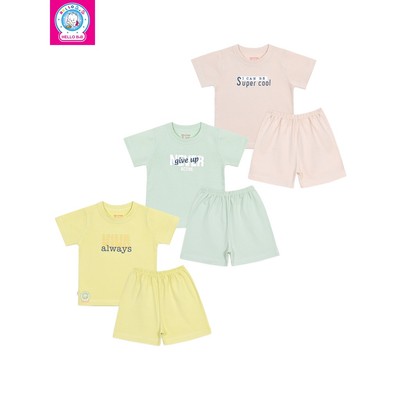 Bộ Cổ Bo Màu Tay Ngắn BN0014 (hình in ngẫu nhiên)