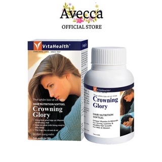 Viên Uống Khỏe Tóc, Giảm Gãy Rụng Tóc Vitahealth Crowning Glory Hộp 30 Viên