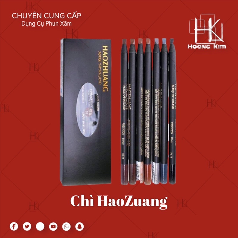 Chì đá xé vẽ sợi lông mày cao cấp Haozuang