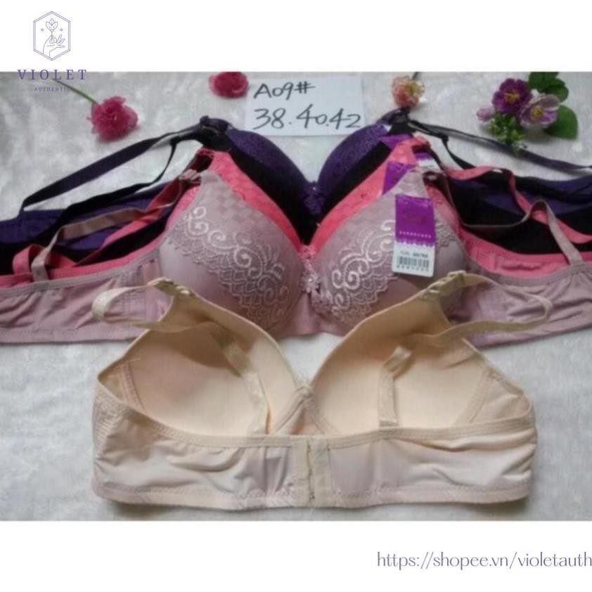 Áo ngực không gọng mút mỏng ren A09 quả to bản rộng đẹp | BigBuy360 - bigbuy360.vn