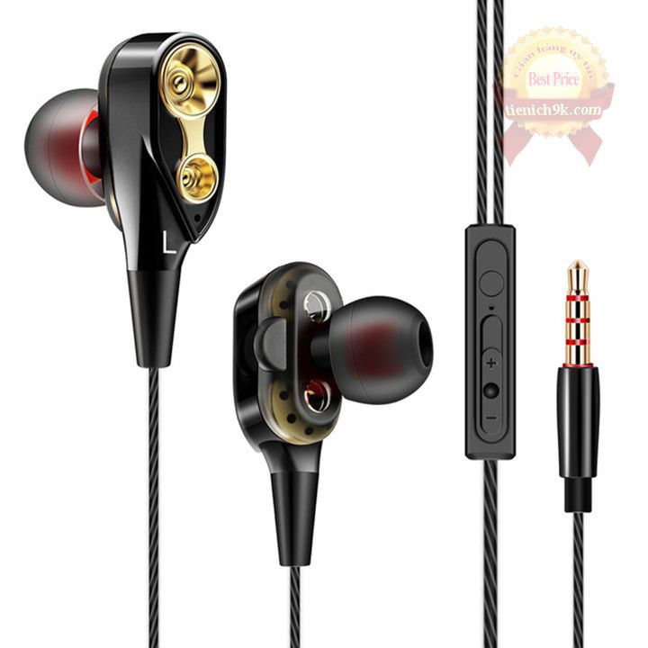 Tai nghe có mic nhét tai AHS-Q18 HiFi | Tai nghe in ear 4 chip AHS Q18