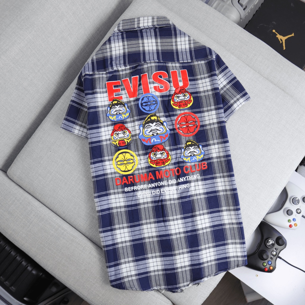 (Free Ship) Áo Sơ Mi Caro Nam Tay Ngắn Họa Tiêt Uvisu Màu Sắc Tươi Trẻ Dễ Phối Đồ VLTN Shop