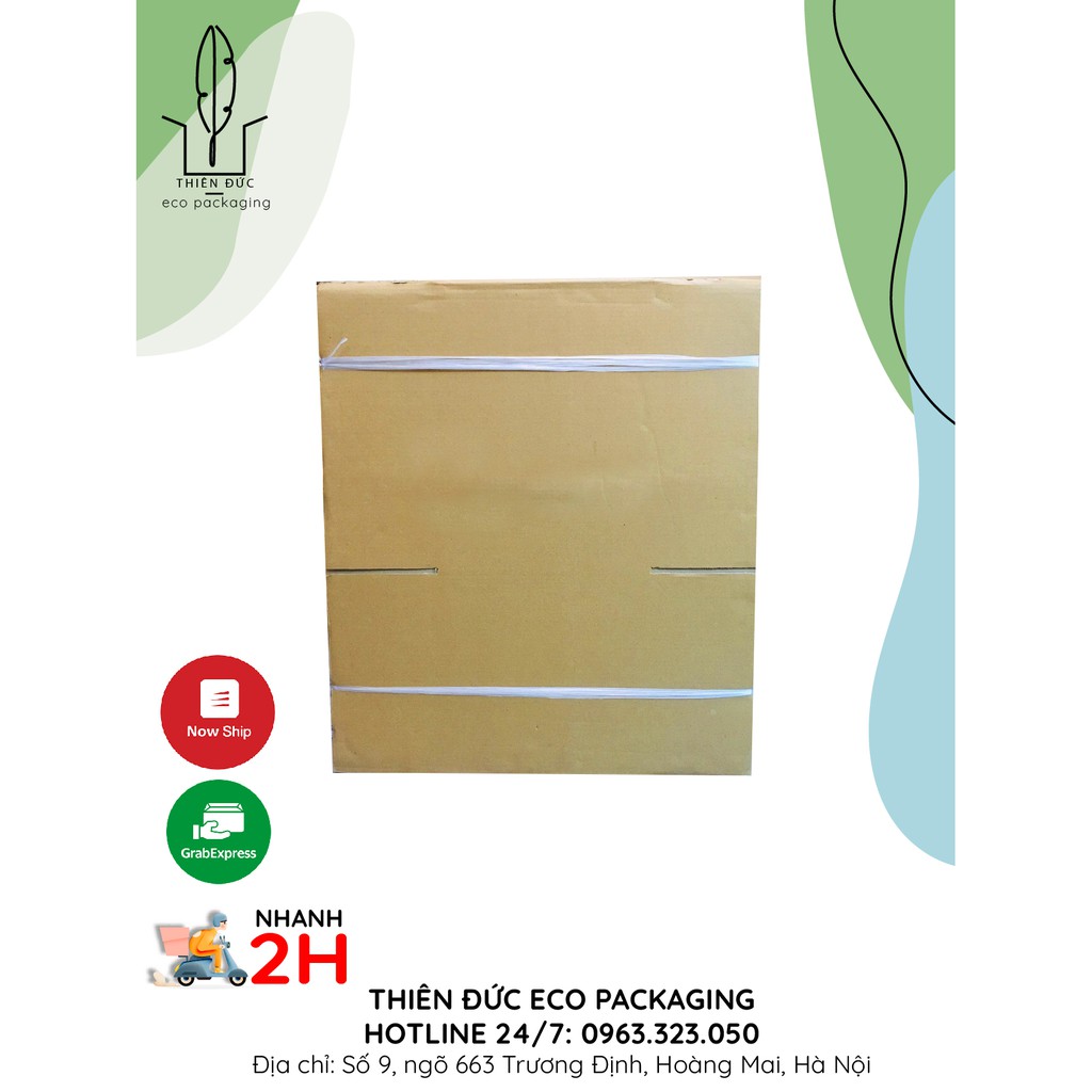 Combo 10 THÙNG GIẤY 40X30X25 CM cỡ to GIÁ RẺ - BAO BÌ XANH - THÙNG CARTON dùng đóng hàng, chuyển đồ, lưu trữ đồ đạc
