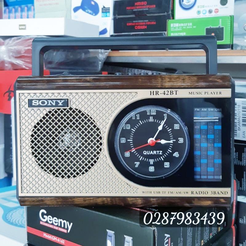 Radio SONY HR-40BT Có Đồng Hồ Và Kết Nối Bluetooth