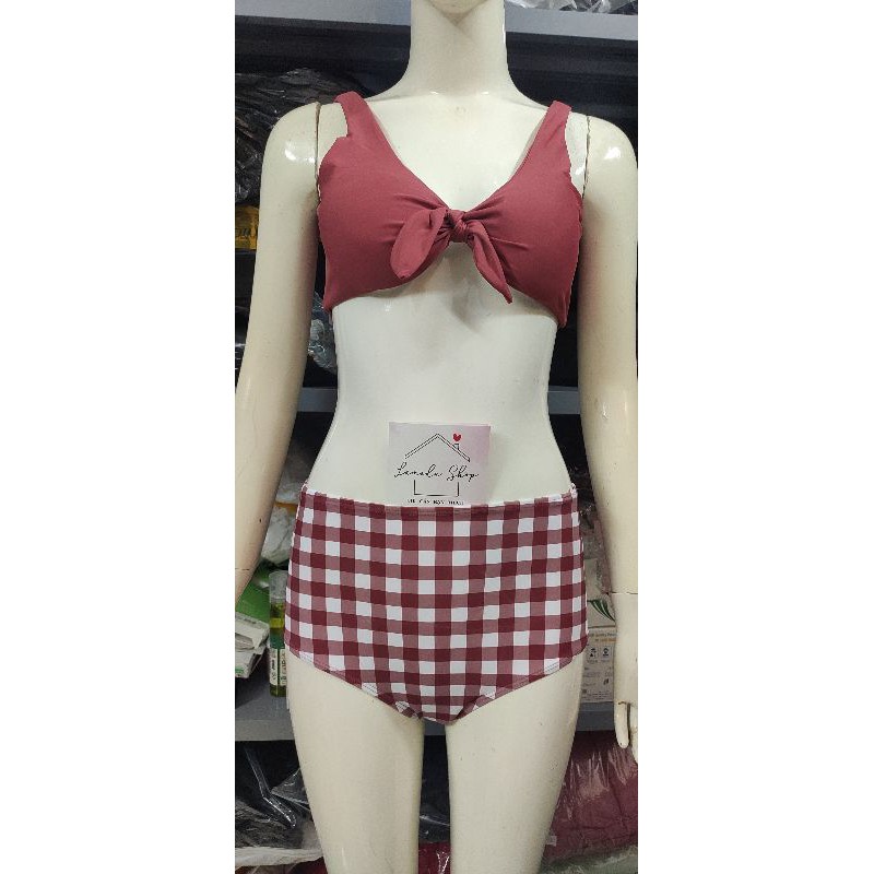 Bikini Áo Tắm 2 Dây Quảng Châu LMD35 Thắt Nơ Ngực Sexy Hottrend 2021 Sang Chảnh Xịn Đẹp