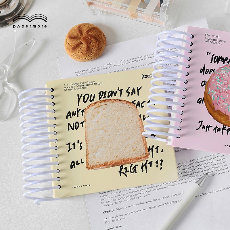 PAPERMORE Breakfast Notebook - Sổ lò xo siêu to 200 trang 2 layout planner & diary