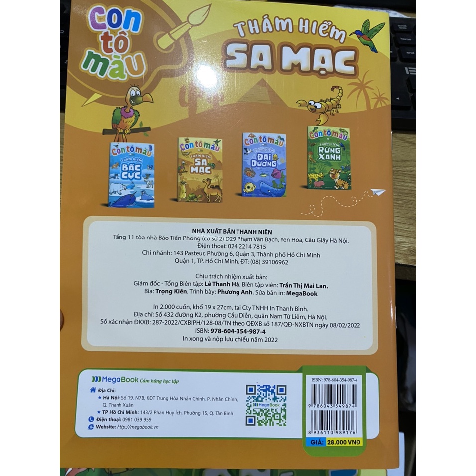 Sách - Con tô màu thám hiểm ( Megabooks )