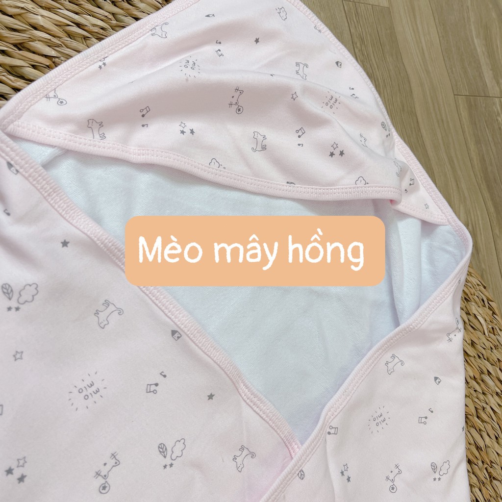 Ủ choàng Mio/Chăn Ủ 1 Lớp Quấn Cho Bé Chất Mỏng Mát Giúp Mẹ Quấn Bé Ra Ngoài Hoặc Ủ Bé Lúc Ngủ